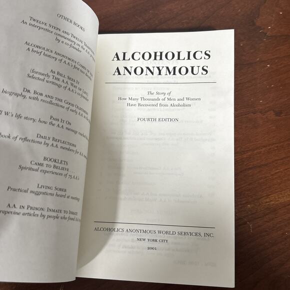Alcoholics Anonymous, 4th Edition 23rd Print 2008 Soft Cover Book PB - Picture 5 of 6